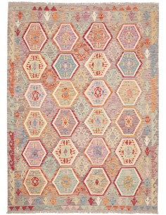 Kilim 179x243 Cm Kilim, Afghanistan, Hand-carded Wool,