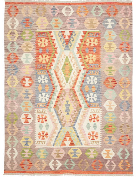 Kilim 186x246 Cm Kilim Afghanistan, Hand-carded Wool