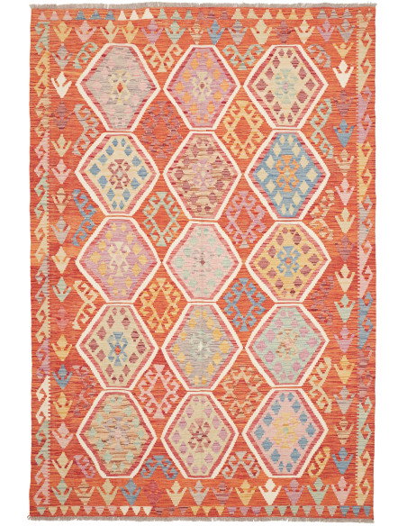 Kilim 168x250 Cm Kilim Afghanistan Lana Cardata A Mano