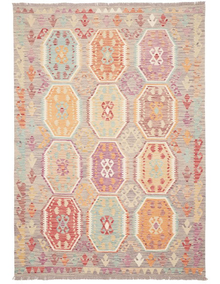 Kilim 174x247 Cm Kilim, Afghanistan, Hand-carded Wool (warp: