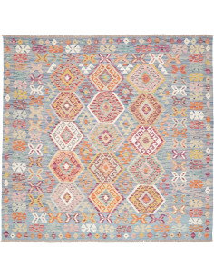 Kilim 198x192 Cm Afghan Kilim Wool