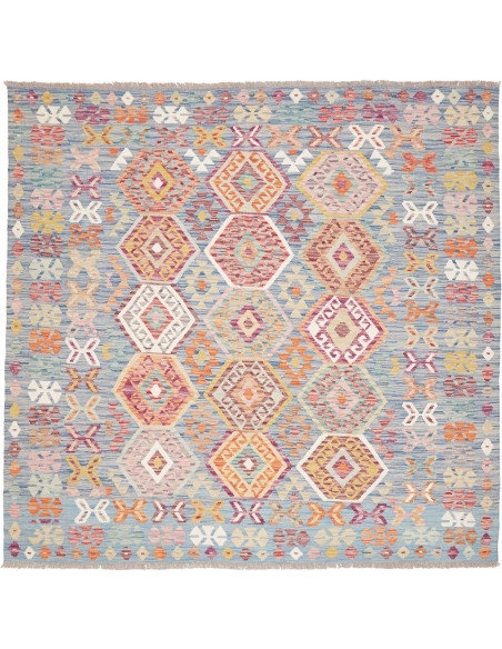 Kilim 198x192 Cm Afghan Kilim Wool