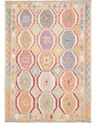 Kilim 177x245 Cm Kilim Afghanistan, Hand-carded Wool