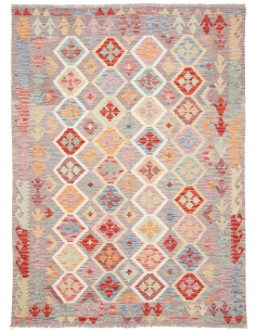 Kilim 169x234 Cm Kilim, Afghanistan, Lana Cardata A Mano
