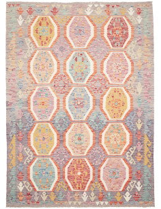 Kilim 173x241 Cm Kilim, Afghanistan, Hand-carded Wool (warp: