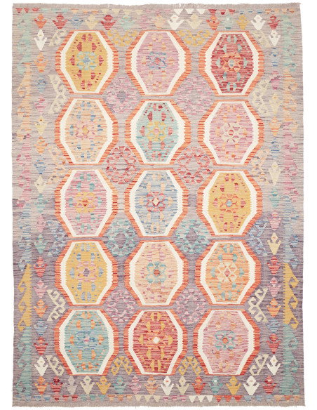 Kilim 173x241 Cm Kilim, Afghanistan, Lana Cardata A Mano