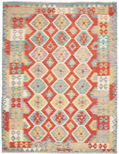 Kilim 176x236 Cm Kilim, Afghanistan, Lana Cardata A Mano,