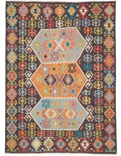 Kilim 171x234 Cm Kilim, Afghanistan, Lana Cardata A Mano