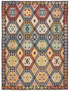 Kilim 183x246 Cm Kilim, Afghanistan, Lana Cardata A Mano,