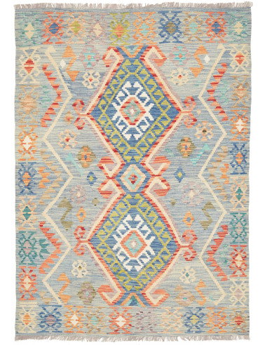 Kilim 146x206 Cm Kilim, Afghanistan, Hand-carded Wool,