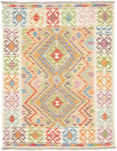 Kilim 148x192 Cm Kilim Afghanistan Lana Cardata A Mano