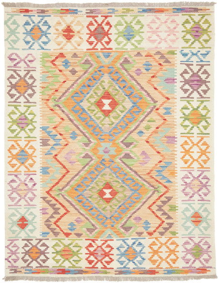 Kilim 148x192 Cm Kilim Afghanistan Lana Cardata A Mano