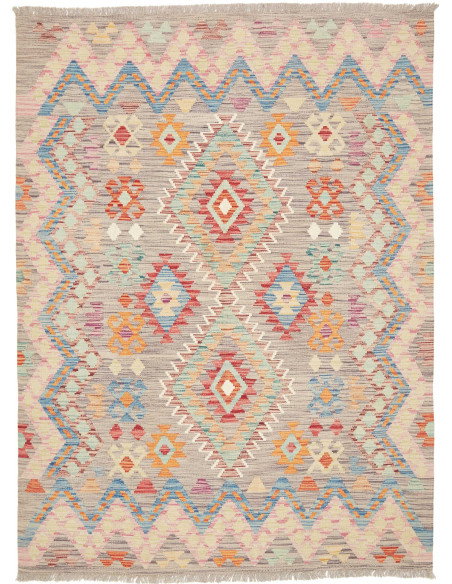Kilim 149x201 Cm Kilim, Afghanistan, Lana Cardata A Mano