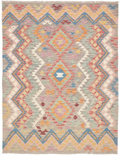 Kilim 150x196 Cm Kilim, Afghanistan, Hand-carded Wool,