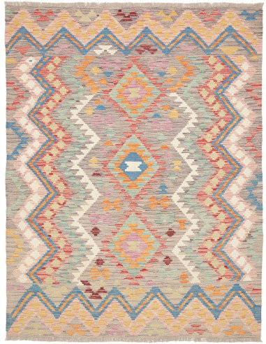 Kilim 150x196 Cm Kilim, Afghanistan, Hand-carded Wool,
