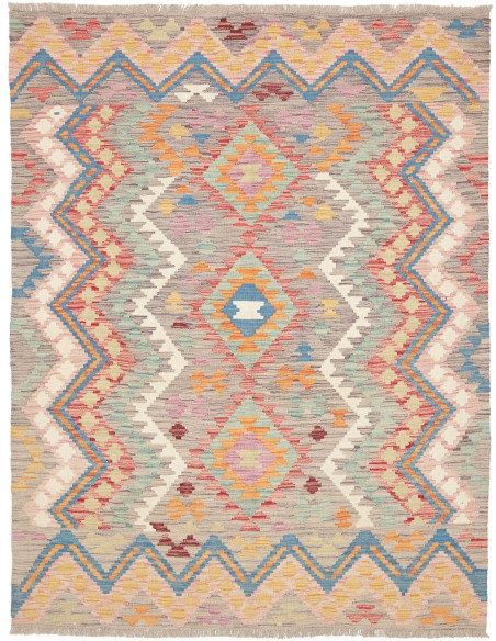Kilim 150x196 Cm Kilim, Afghanistan, Lana Cardata A Mano,