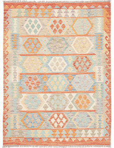 Kilim 147x197 Cm Kilim Afghanistan Lana Cardata A Mano