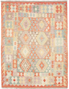 Kilim 150x193 Cm Kilim, Afghanistan, Lana Cardata A Mano