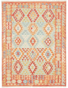 Kilim 153x201 Cm Kilim Afghanistan Hand-carded Wool (warp: