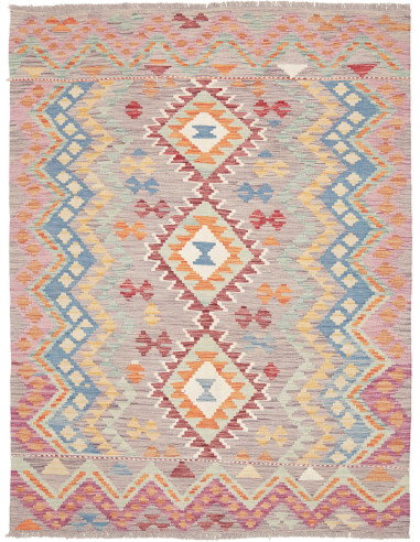 Kilim 148x199 Cm Kilim, Afghanistan, Hand-carded Wool (warp: