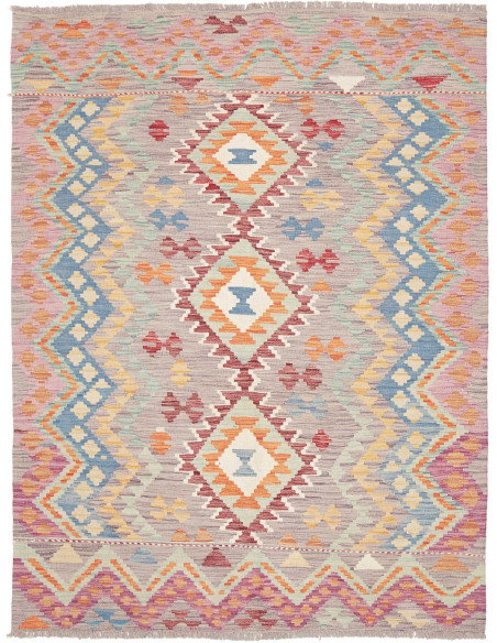Kilim 148x199 Cm Kilim, Afghanistan, Lana Cardata A Mano