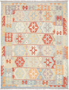 Kilim 150x193 Cm Kilim Afghanistan Hand-carded Wool Cotton