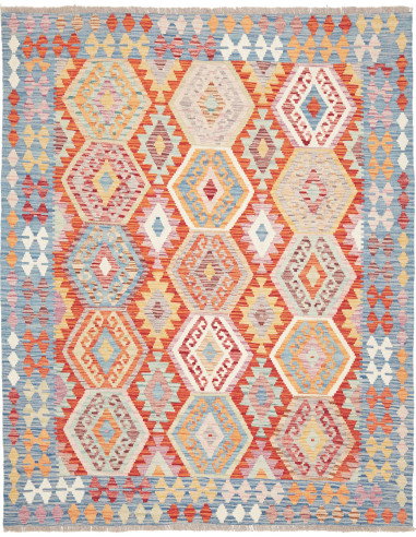 Kilim 155x196 Cm Kilim, Afghanistan, Lana Cardata A Mano