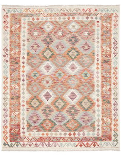 Kilim 154x188 Cm Kilim, Afghanistan, Hand-carded Wool (warp: