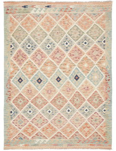 Kilim 151x207 Cm Kilim, Afghanistan, Lana Cardata A Mano