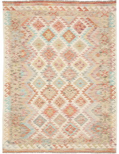 Kilim 150x198 Cm Kilim Afghanistan Hand-carded Wool Cotton