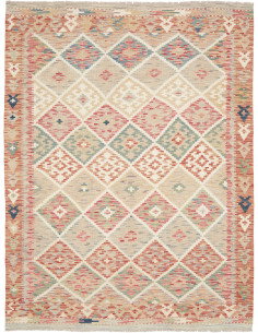 Kilim 154x202 Cm Kilim, Afghanistan, Lana Cardata A Mano