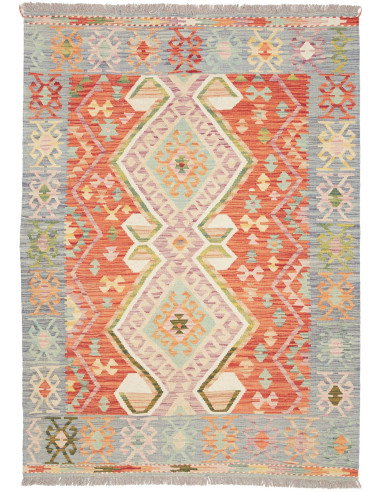 Kilim 123x170 Cm Kilim Afghanistan, Hand-carded Wool And