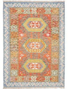 Kilim 125x173 Cm Kilim, Afghanistan, Lana Cardata A Mano