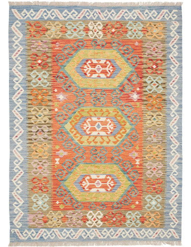 Kilim 125x173 Cm Kilim, Afghanistan, Lana Cardata A Mano