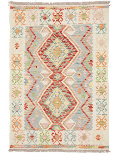 Kilim 122x175 Cm Afghan Hand-carded Wool Kilim