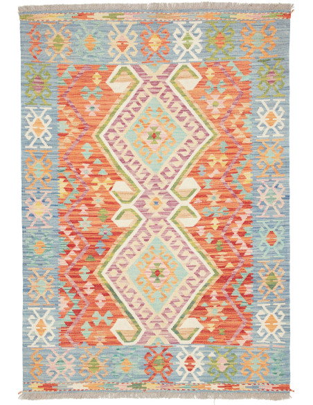 Kilim 121x175 Cm Kilim Afghanistan, Lana Cardata A Mano,