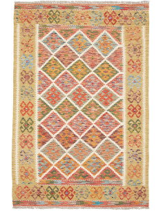 Kilim 129x191 Cm Kilim, Afghanistan, Hand-carded Wool (warp: