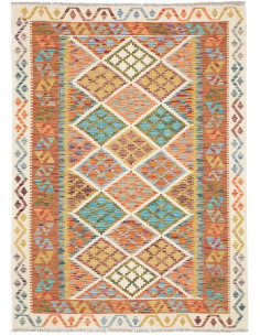 Kilim 126x172 Cm Kilim, Afghanistan, Lana Cardata A Mano