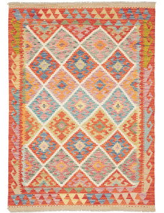 Kilim 126x178 Cm Kilim Afghanistan Lana Cardata A Mano