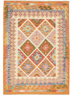 Kilim 127x175 Cm Kilim, Afghanistan, Hand-carded Wool (warp: