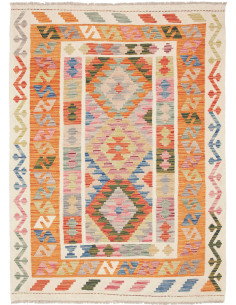 Kilim 120x165 Cm Kilim Afghanistan Hand-carded Wool, Cotton