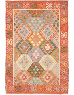 Kilim 130x190 Cm Kilim, Afghanistan, Lana Cardata A Mano
