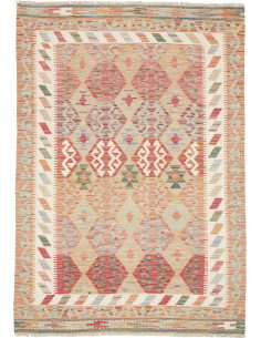 Kilim 126x178 Cm Kilim, Afghanistan, Lana Cardata A Mano,