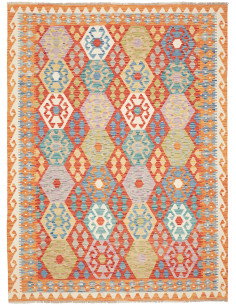 Kilim 174x234 Cm Kilim, Afghanistan, Lana Cardata A Mano