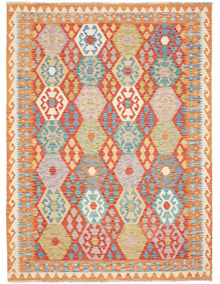 Kilim 174x234 Cm Kilim, Afghanistan, Hand-carded Wool (warp: