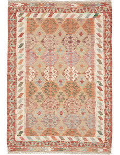 Kilim 127x180 Cm Kilim, Afghanistan, Lana Cardata A Mano,