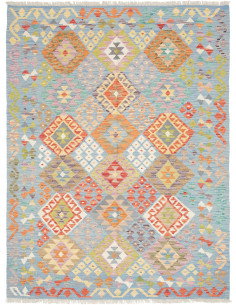Kilim 148x194 Cm Kilim Afghanistan, Lana Cardata A Mano,