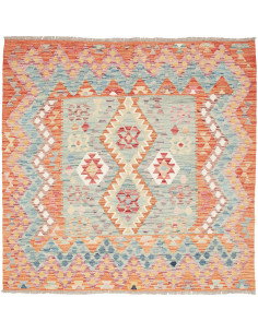 Kilim 155x150 Cm Kilim Afghanistan, Hand-carded Wool,