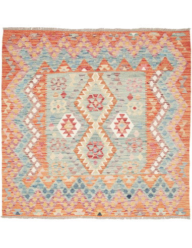 Kilim 155x150 Cm Kilim Afghanistan, Lana Cardata A Mano,