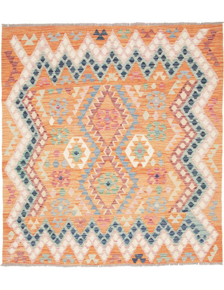 Kilim 151x164 Cm Kilim, Afghanistan, Hand-carded Wool (warp: